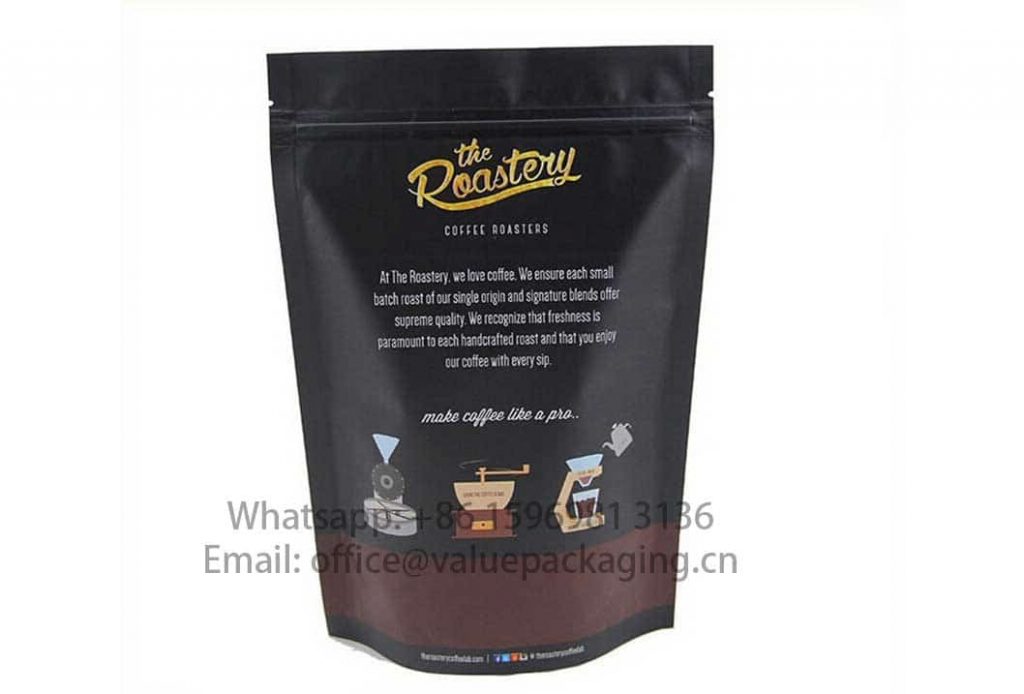 PET-Kraft-paper-alu-foil-LLDPE-film-standing-coffee-bag