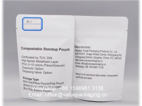 metallized-paper-cellulose-film-PLA-triplex-compostable-standing-pouch
