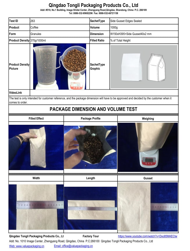 Dimension-test-report-1000gr-compostable-coffee-bag-V263-min