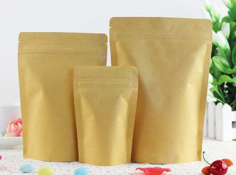 Kraft Paper zipperlock pouch