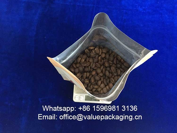 volume-test-340grams-coffee-beans-bottom-gusseted-coffee-pouch
