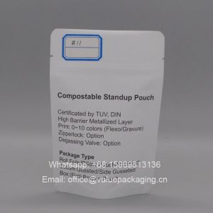 compostable bags with MP+PT+PLA