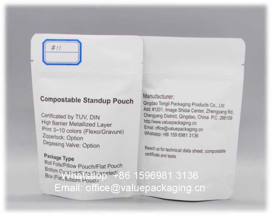 metallized-paper-cellulose-film-PLA-triplex-compostable-standing-pouch