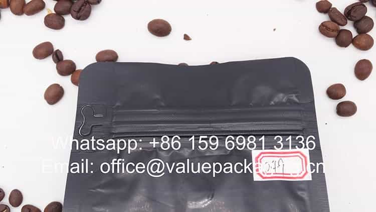 250 grams coffee zipper bag