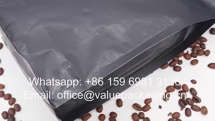 1000 grams roasted beans zipper bag