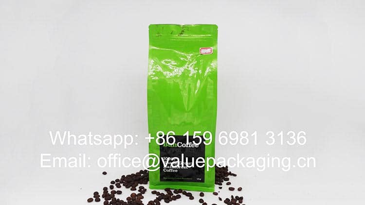 1000 grams roasted beans pouch