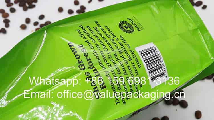 1000 grams coffee beans pouch