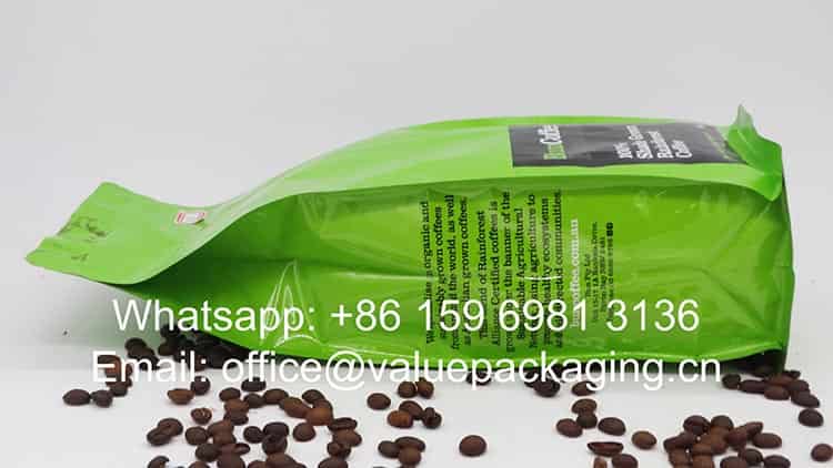 1000 grams roasted beans zipper pouch