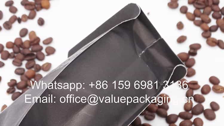 250 grams coffee beans package