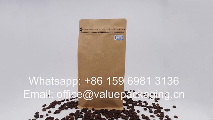 packaging materials 500 grams coffee package
