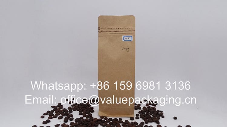 250 grams coffee beans zipper bag