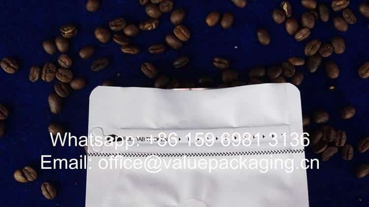 packaging materials 250 g coffee pouch