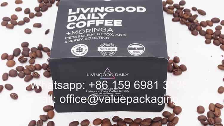 340 grams coffee beans zipper pouch
