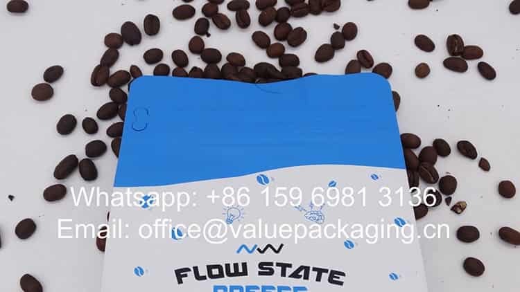 12 oz coffee beans zipper bag