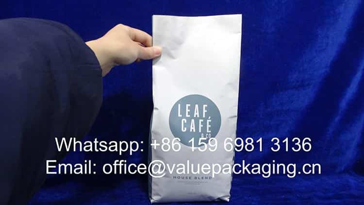 1000 grams coffee beans bag