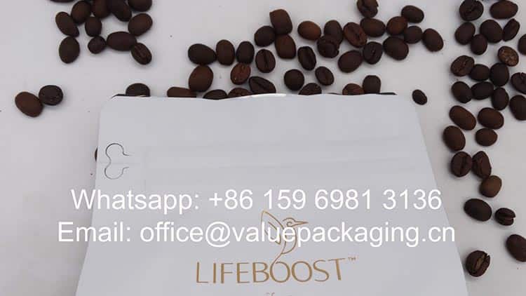 packaging materials 250 g coffee package