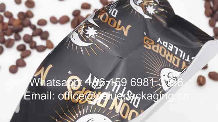 250 grams roasted beans zipper bag