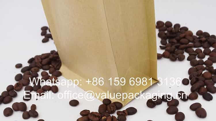 250 grams coffee beans pouch