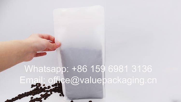 dimension 1000 grams coffee bag