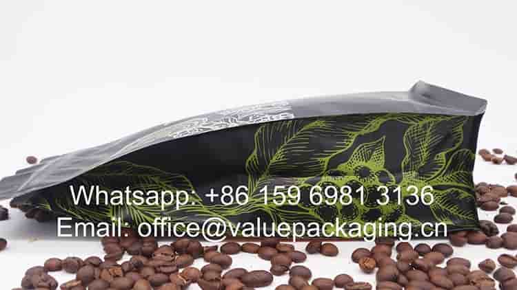 454 grams roasted beans zipper bag