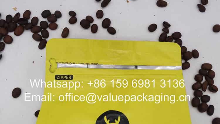 packaging materials 500 grams coffee package