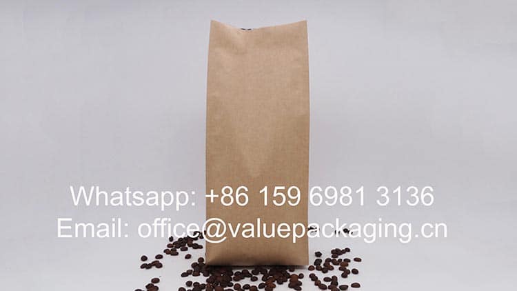 1000grams kraft paper coffee pouch