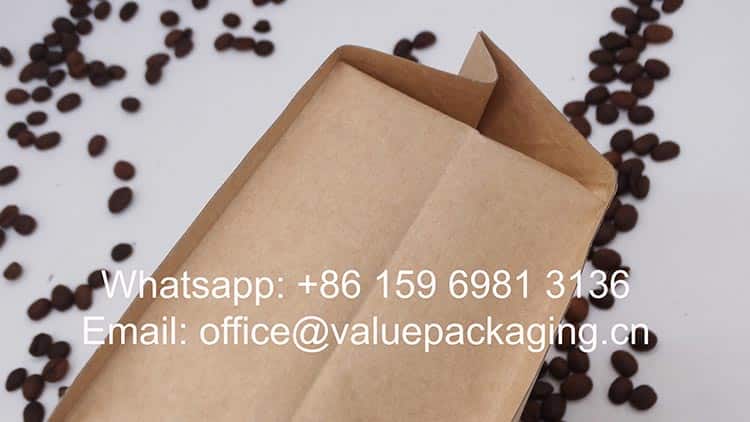 1000grams kraft paper coffee package