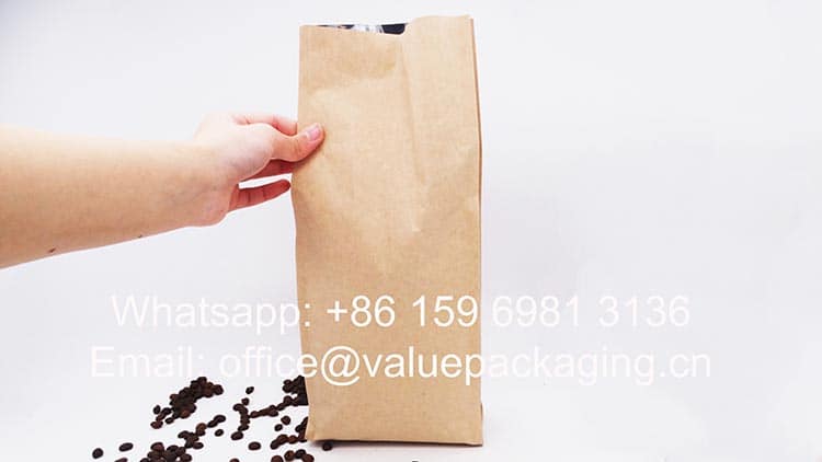 1000 grams roasted beans zipper bag