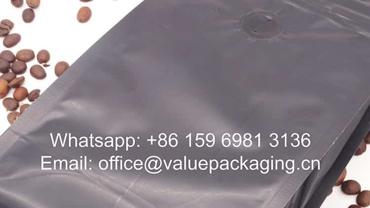 packaging materials 500 grams coffee bag