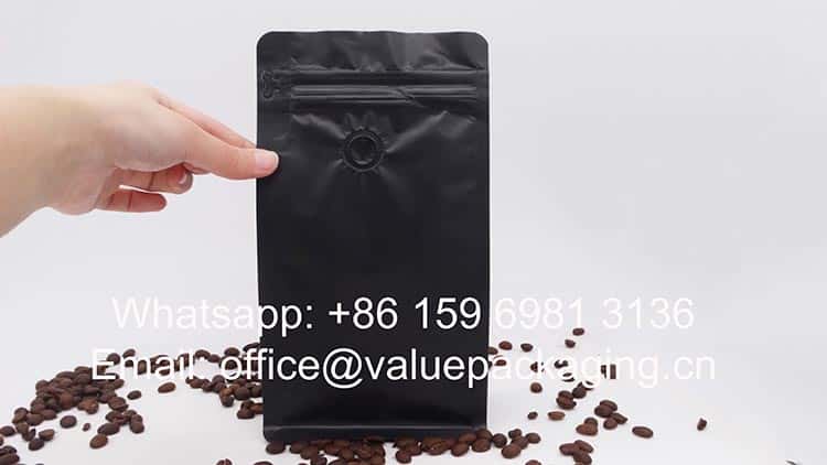 dimension 16 oz coffee pouch
