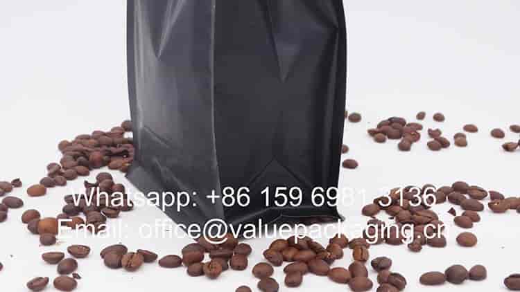 16 oz coffee beans zipper bag