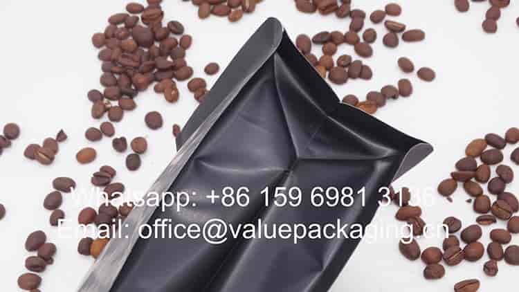500 grams coffee beans zipper pouch