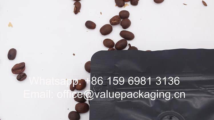 packaging materials 16 oz coffee pouch