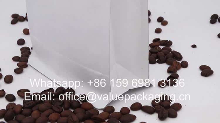 250grams Compostable roast coffee paper pouch