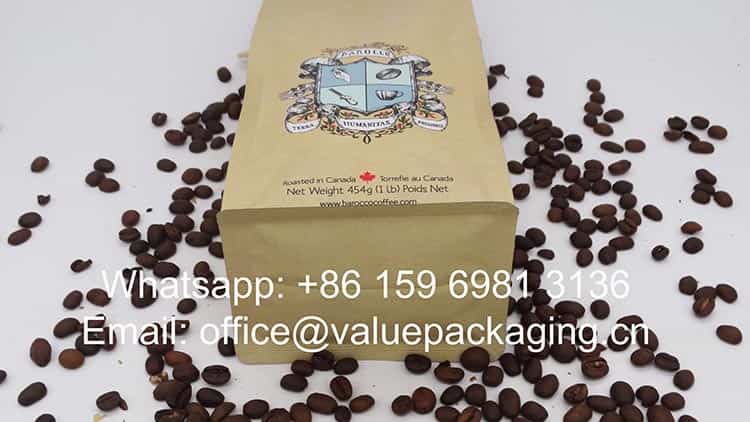 454grams sustainable roasted beans pack