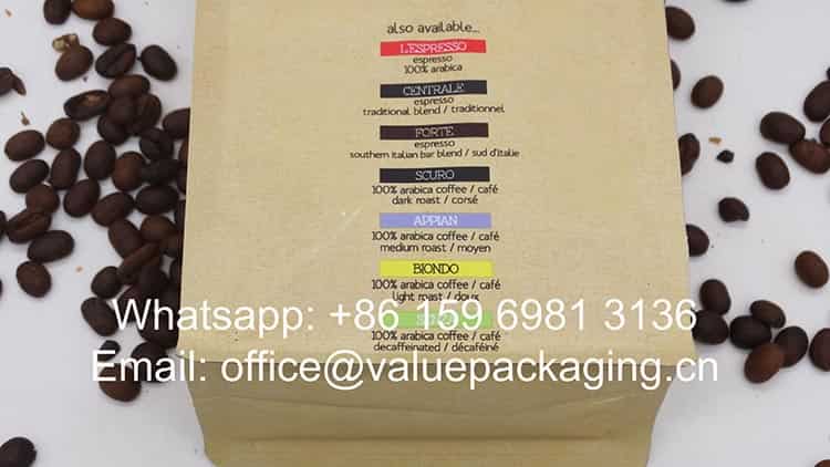 454grams sustainable coffee pouch