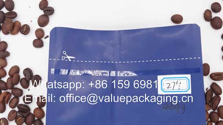 454 grams coffee beans zipper bag