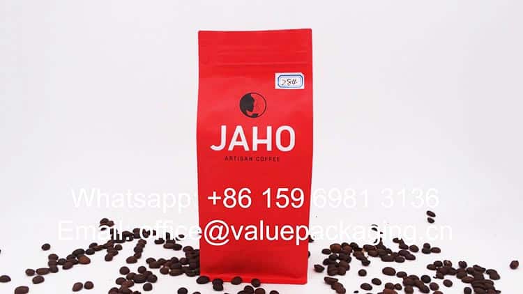 250gr renewable packaging materials coffee bag