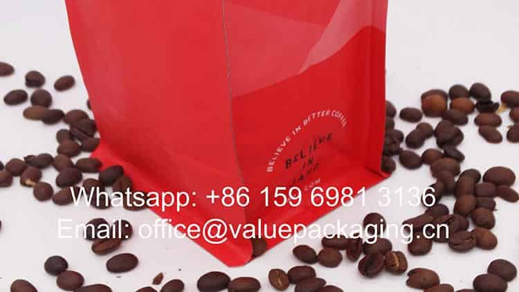 renewable film materials coffee standing pouch