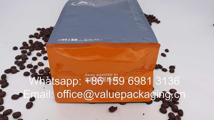 1kg biodegradable foil materials coffee package