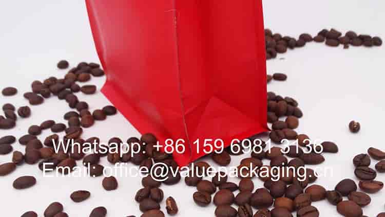 250gr compostable film materials coffee package