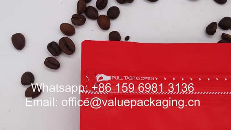 250gr compostable foil materials coffee bag
