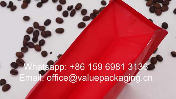 250gr compostable film materials coffee bag