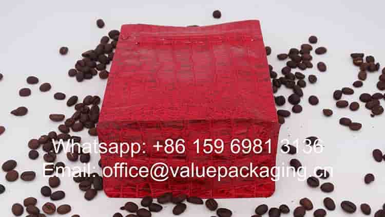 250 grams roasted beans zipper pouch