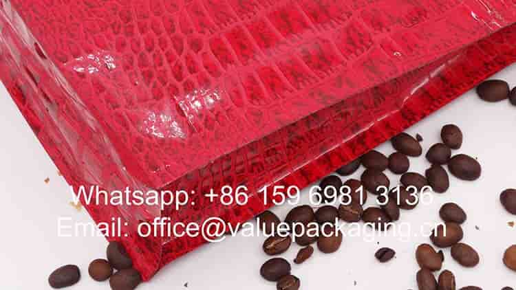 250 grams roasted beans zipper pouch