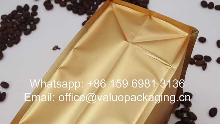 1kg sustainable foil materials coffee pouch