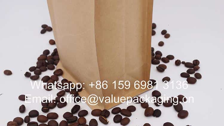 1000grams compostable roasted beans package