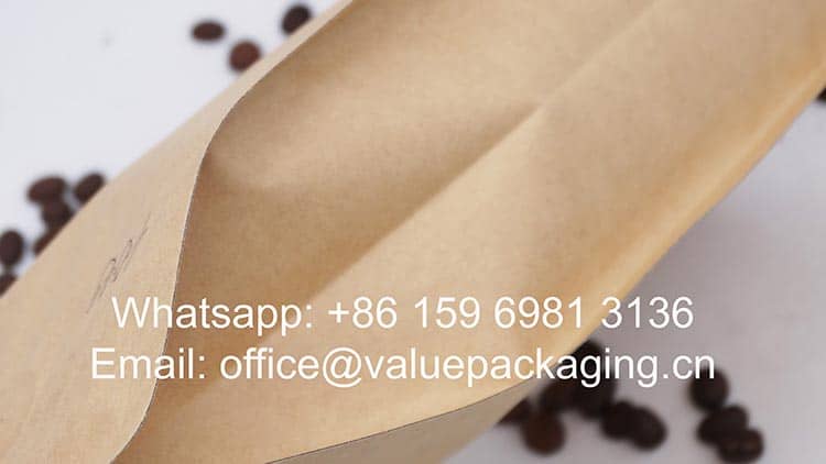 1000grams compostable roasted beans bag