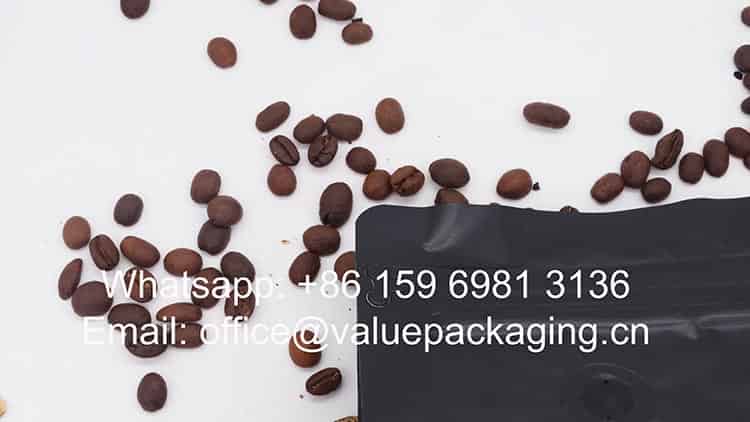 12oz compostable coffee pouch