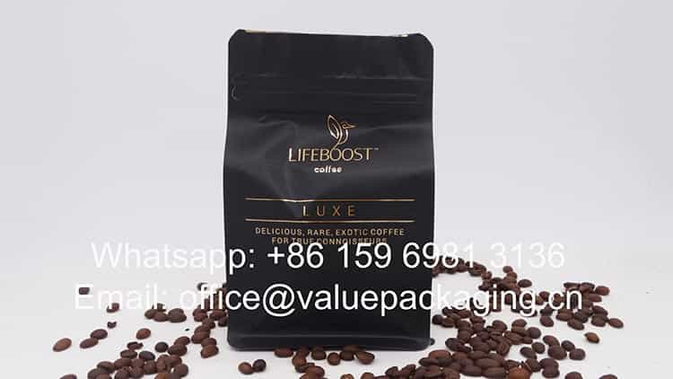 250gr fully eco friendly coffee bag